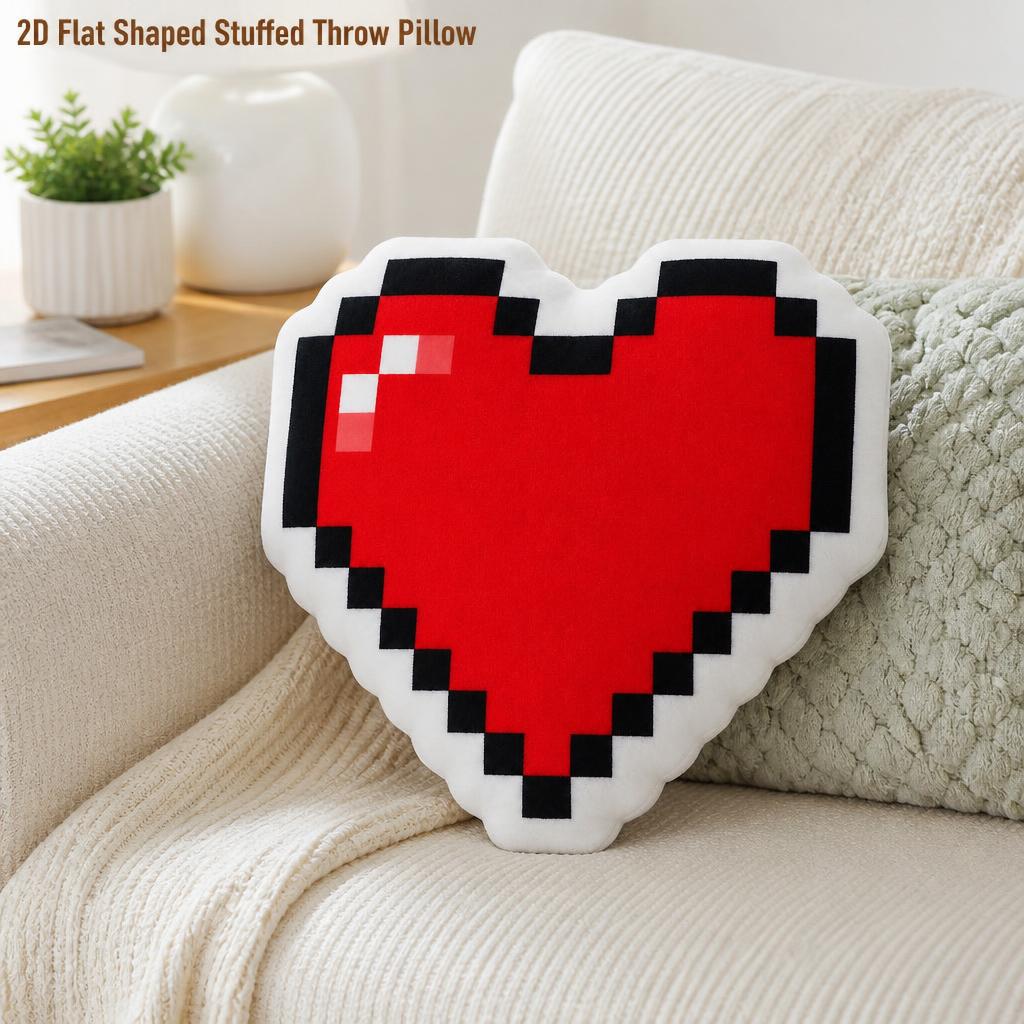 Retro Gaming Life - Pixel-Herz Gaming Life Love Retro Plüschkissen,