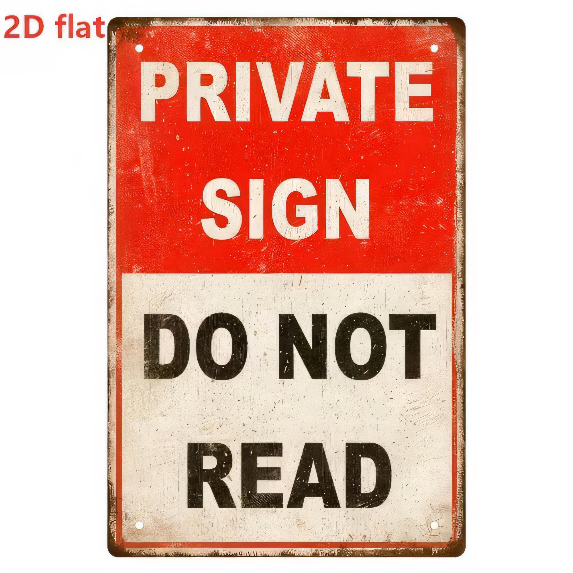 Retro Gaming Pictures - Blechschild „Privat – Nicht öffentlich zugänglich“,