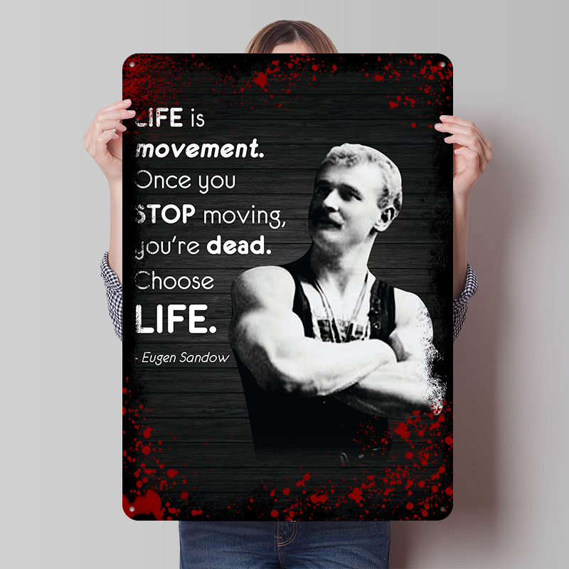 Retro Gaming Words - Eugen Sandow Words Gedrucktes Poster, individuelle