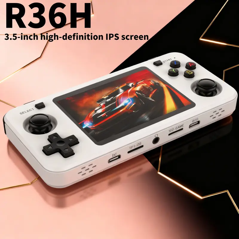 Retro Gaming Life - R36H Retro-Spielekonsole, 23 Emulatoren, Linux-System, 3,5-Zoll-IPS-Bildschirm,