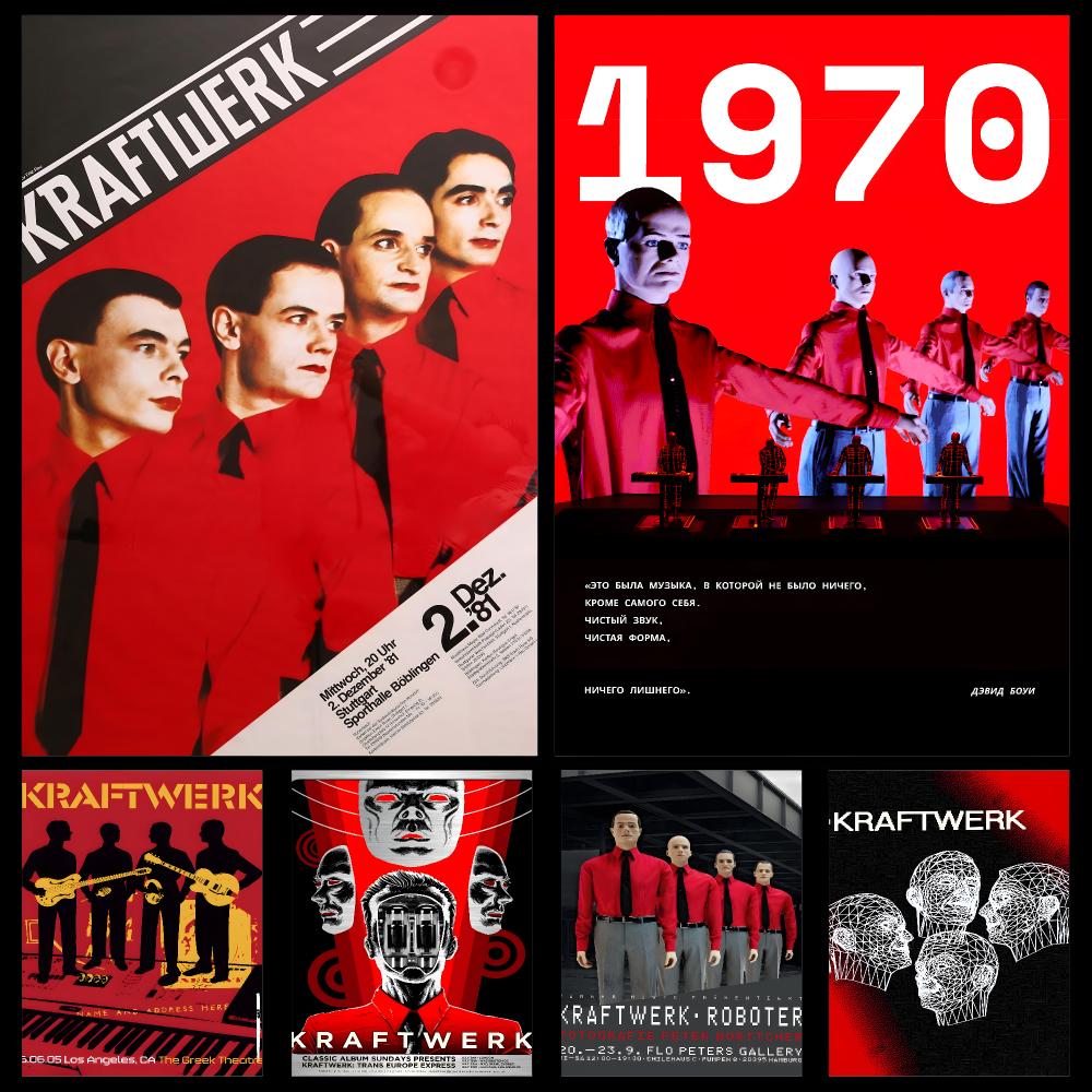 Retro Gaming Life - Musik Kraftwerk Retro-Poster, PP, selbstklebend, modern,