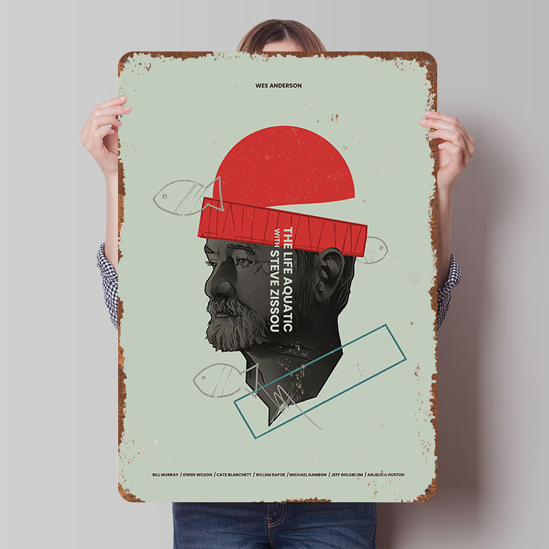 Retro Gaming Life - The Life Aquatic Gedrucktes Poster, personalisierte
