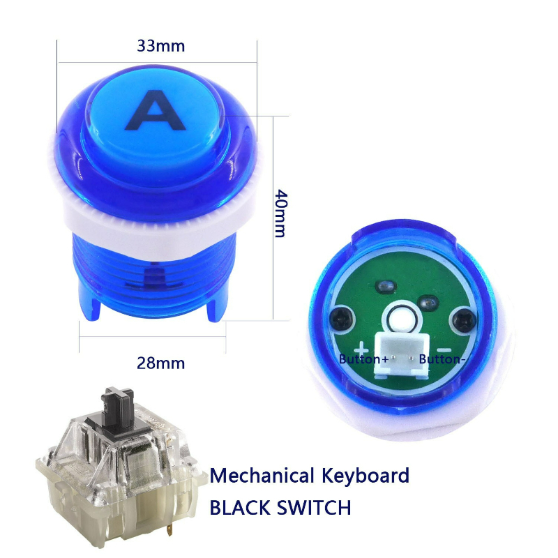Retro Gaming Years - DIY Arcade-Joystick-Set mit USB-Steuerplatine und Tasten