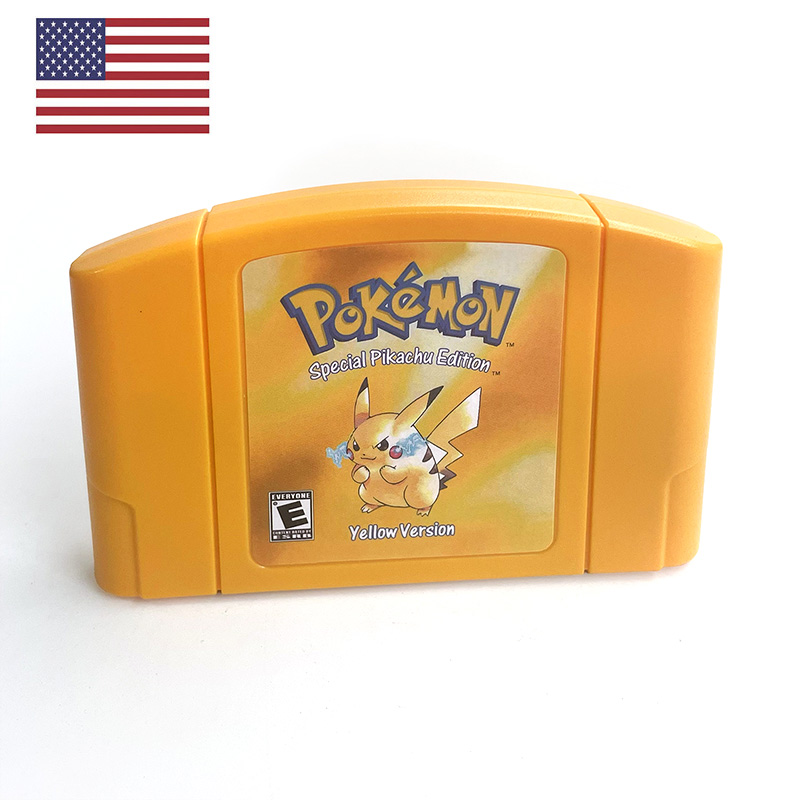 Retro Gaming Machine - USA NTSC-Version Englische Pokemon Gelb N64