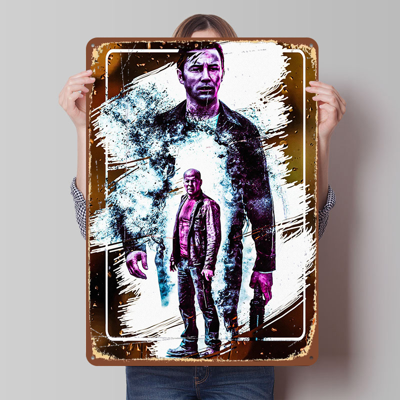Retro Gaming At Home - Looper-Poster, individuell gestaltete Vintage-Metallschilder, Wandkunst, Retro-Blechschild