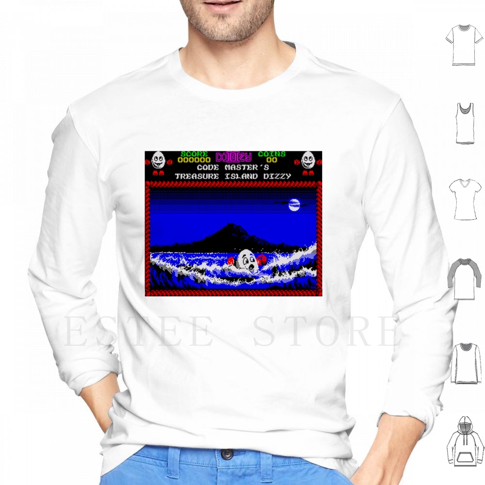Retro Gaming Island - Treasure Island Dizzy Motiv Hoodie Langarm