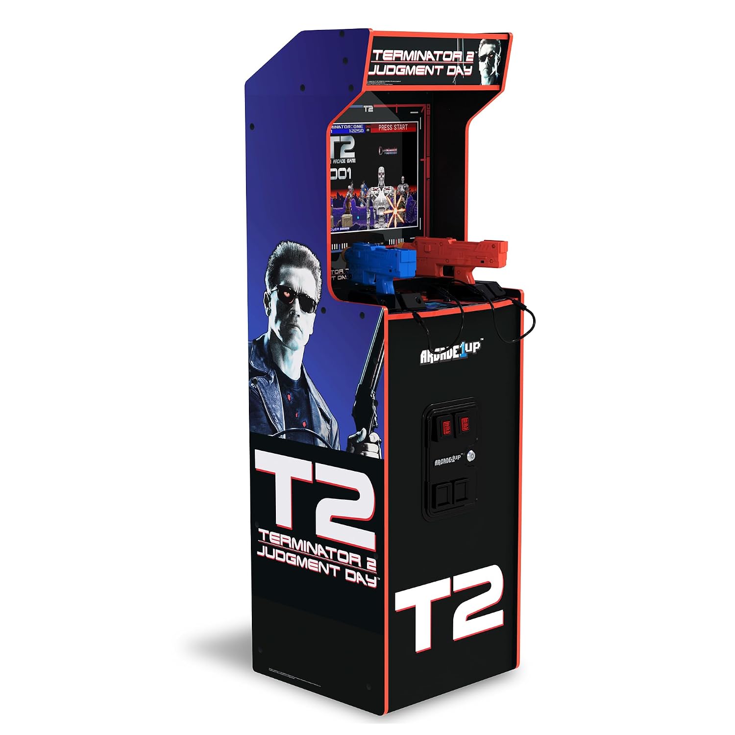 Retro Gaming Light Gun - Retro-Light-Gun-Arcade-Automat - Sci-Fi-Shooter-Spiel mit realistischen Waffen,