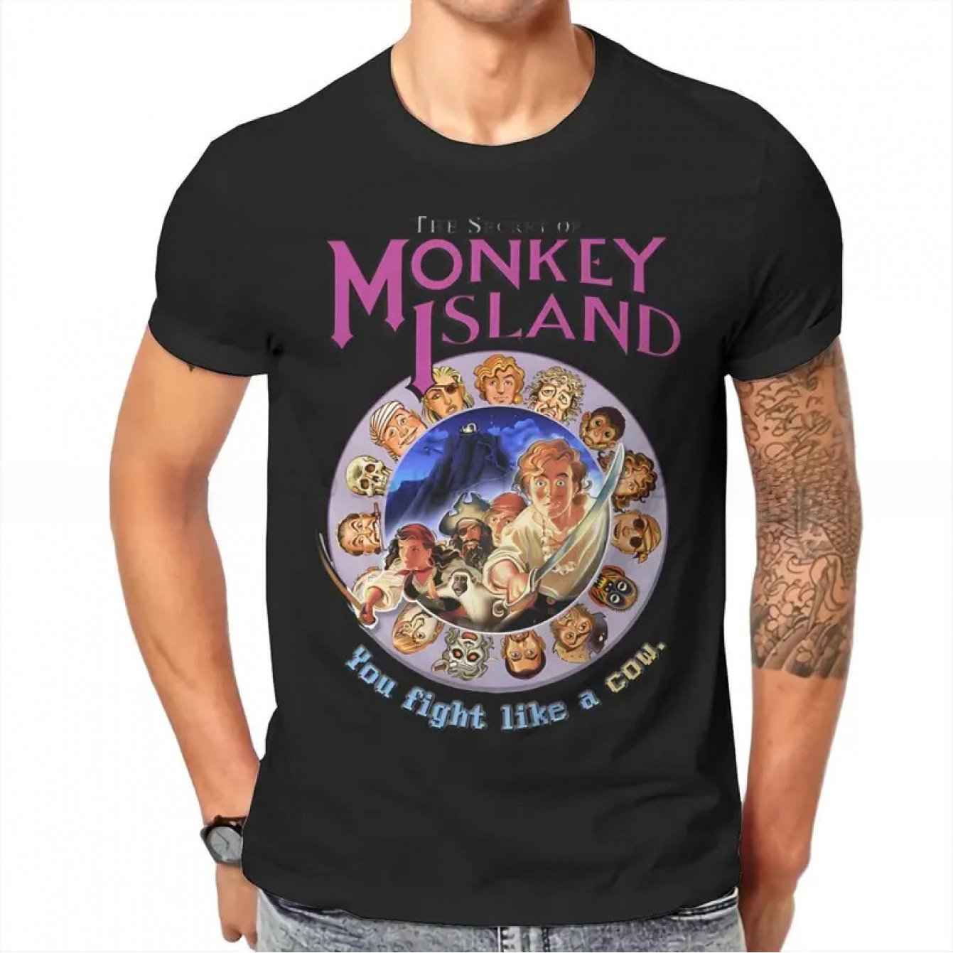 Retro Gaming Island - Herren Secret of Monkey Island Vintage