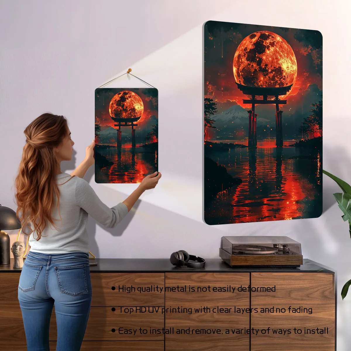 Blutmond Torii Schild Druck Me – Retro Gaming At Home Bewertung und Preis