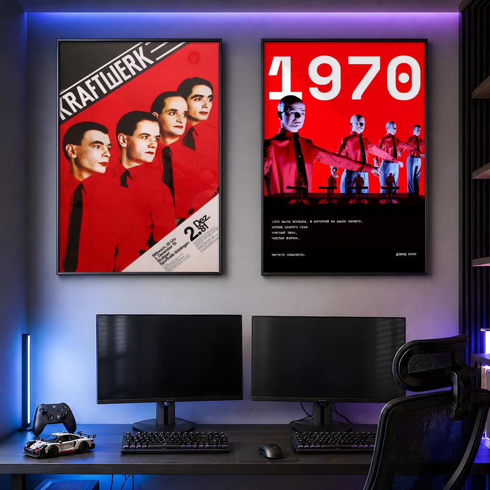 Musik Kraftwerk Retro-Poster,  – Retro Gaming Life Bewertung und Preis