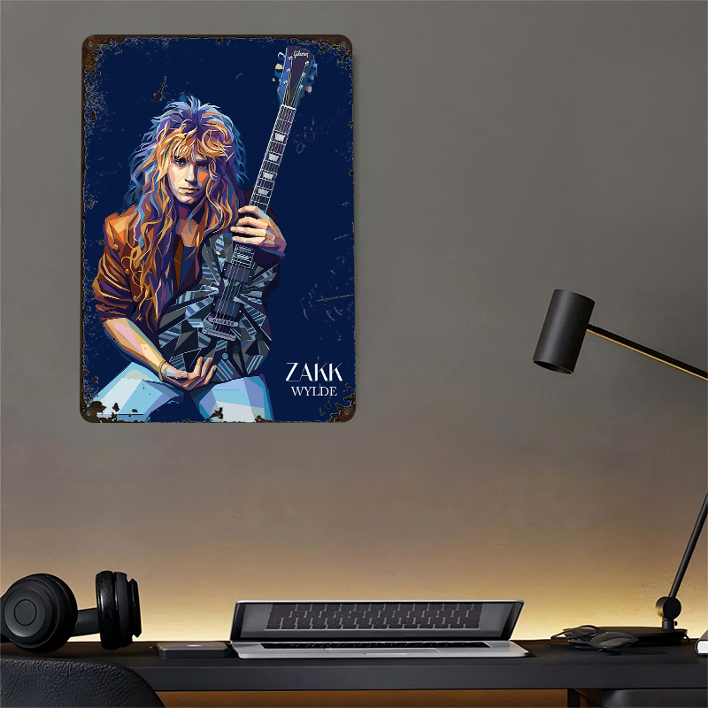Zakk Wylde Kunstporträt Metall – Retro Gaming At Home Bewertung und Preis