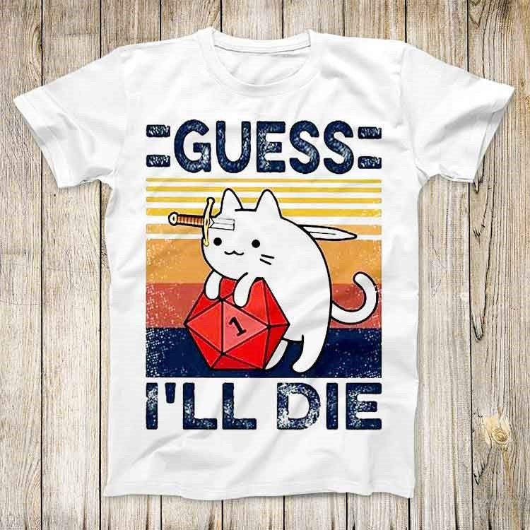 Süße Katze Guess I Ll Die D&D  – Retro Gaming Gifts Bewertung und Preis