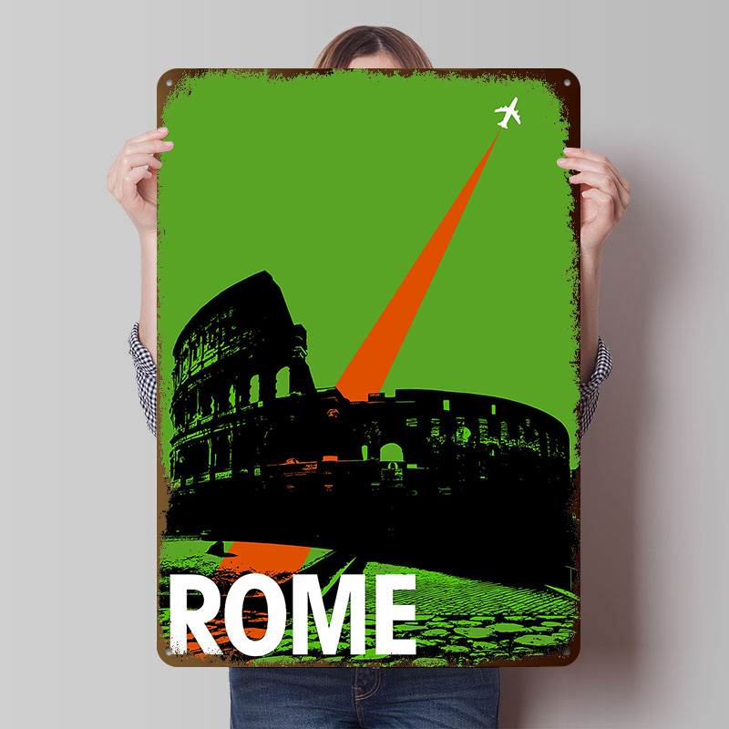 Rom Travel Metallposter, indiv – Retro Gaming At Home Bewertung und Preis