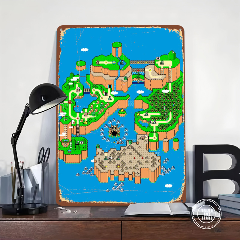 Dinosaurier-Land Metallposter  – Retro Gaming Island Bewertung und Preis