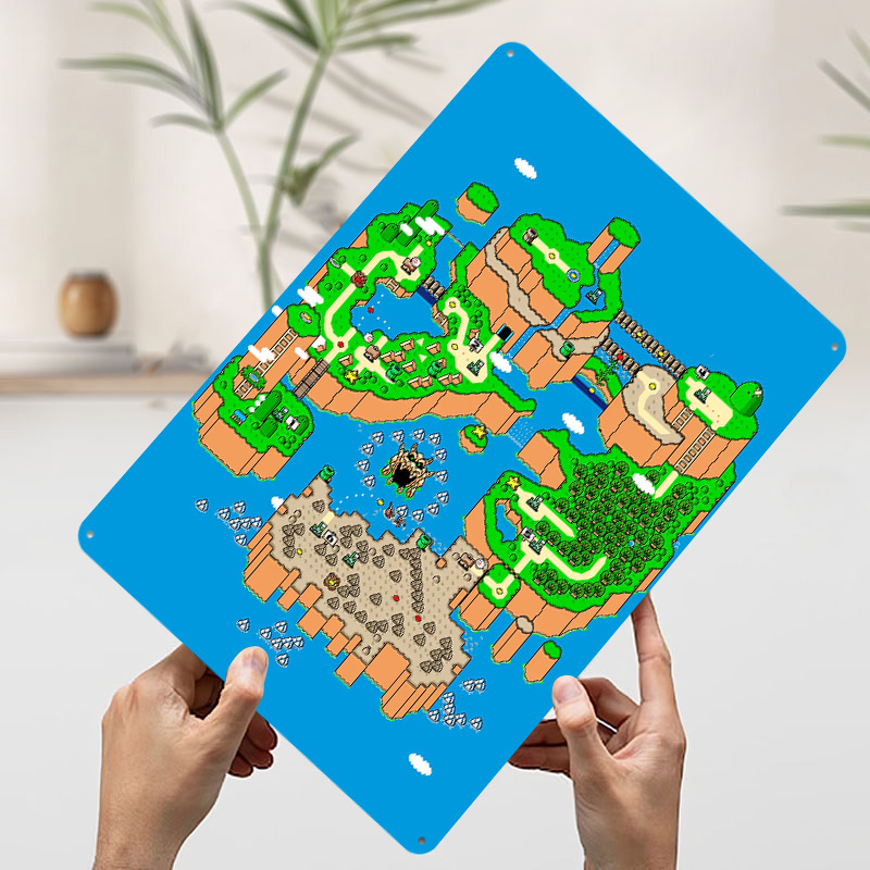 Dinosaurier-Land Metallposter  – Retro Gaming Island Bewertung und Preis