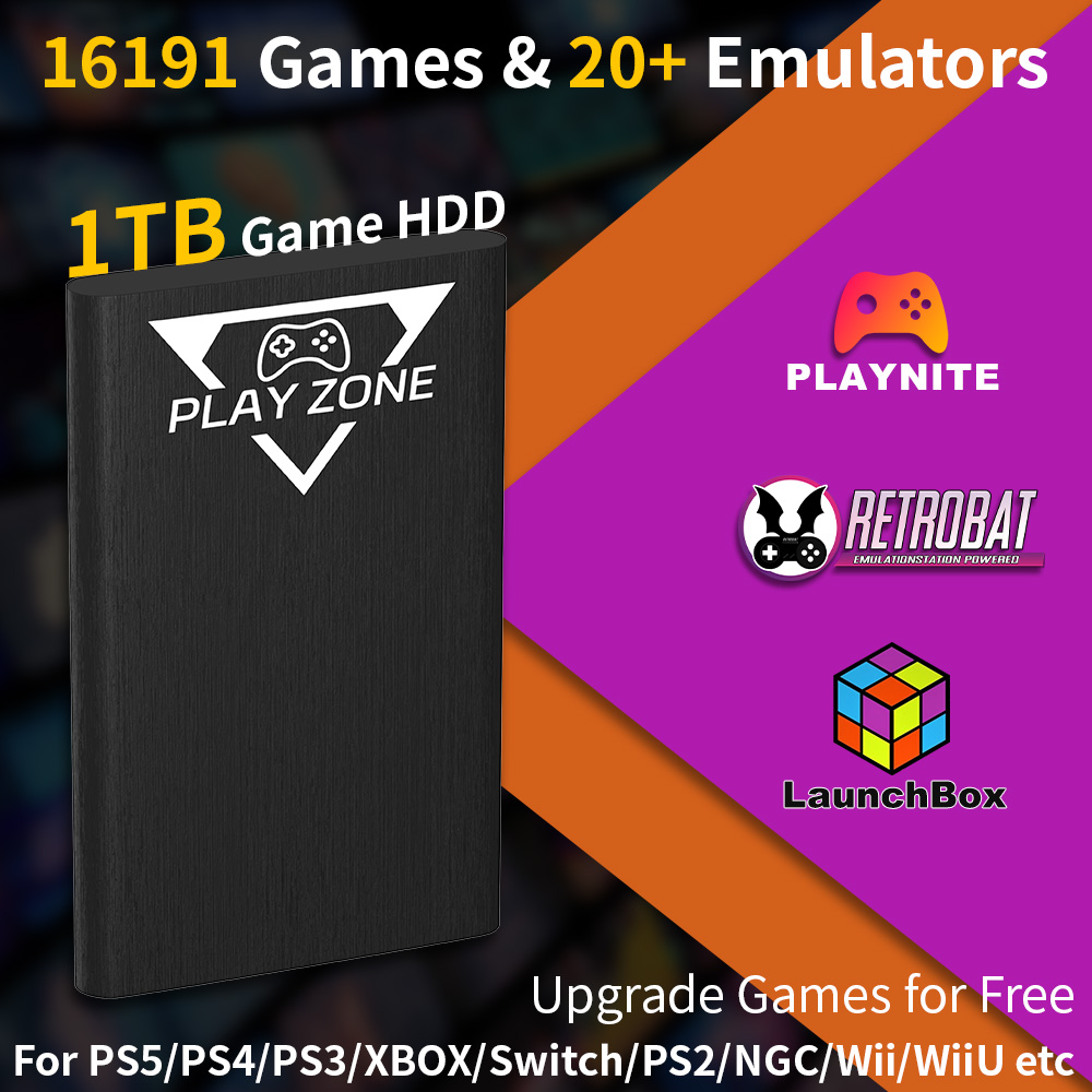 Play Zone 1TB Tragbare Gaming- – Retro Gaming Ps3 Bewertung und Preis