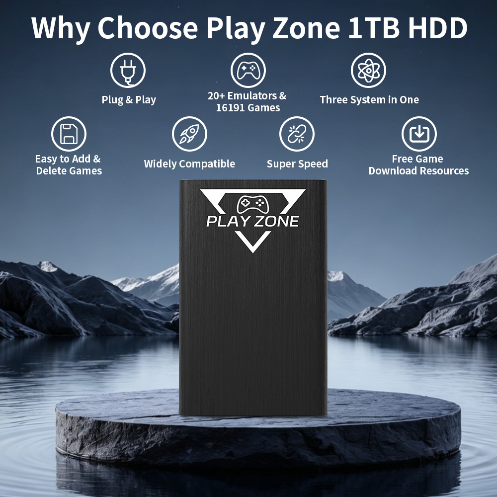 Play Zone 1TB Tragbare Gaming- – Retro Gaming Ps3 Bewertung und Preis