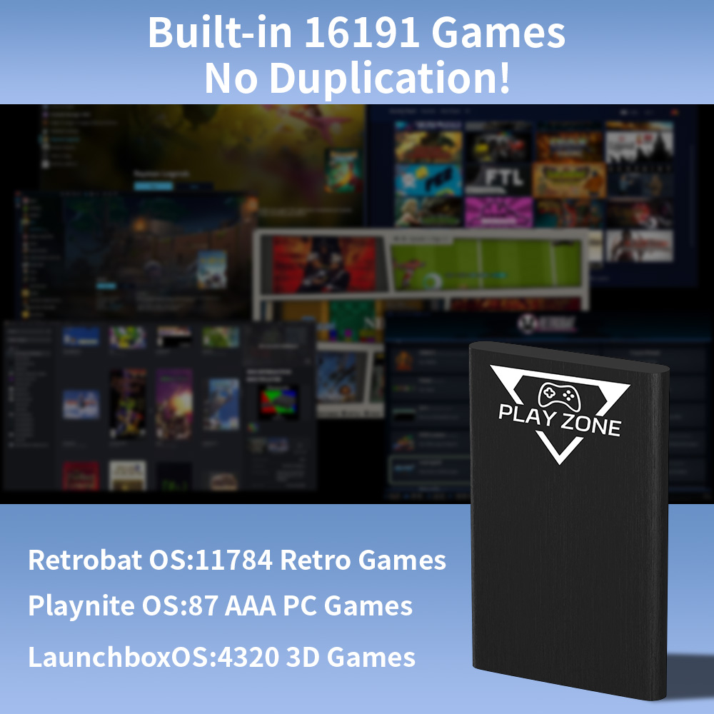 Play Zone 1TB Tragbare Gaming- – Retro Gaming Ps3 Bewertung und Preis