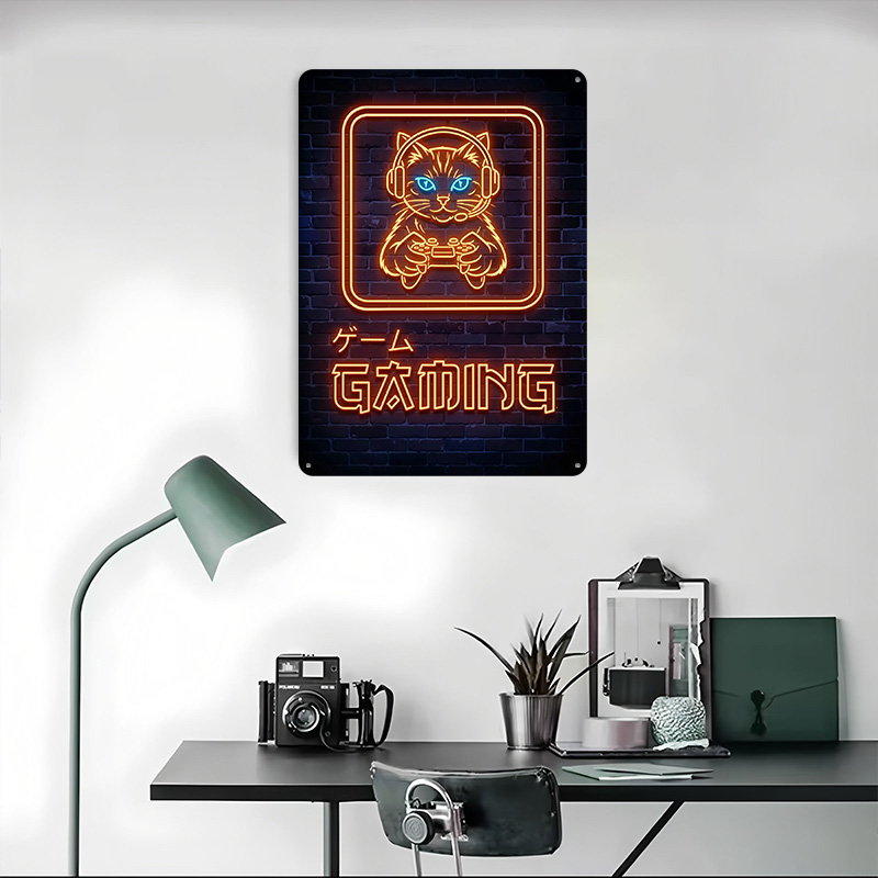 Neon-Gaming-Katzen-Poster, per – Retro Gaming At Home Bewertung und Preis