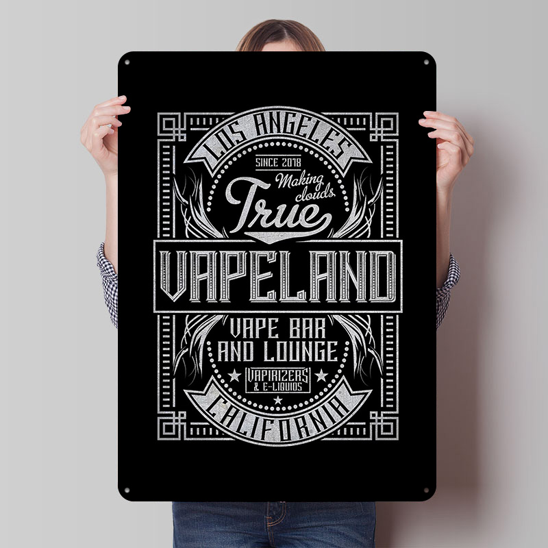 Vape Land Weißblech-Poster, an – Retro Gaming Island Bewertung und Preis