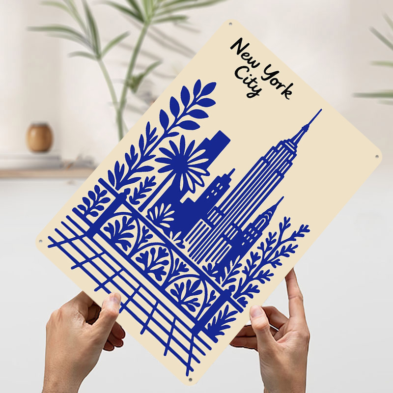 New York City Blaues Poster In – Retro Gaming At Home Bewertung und Preis
