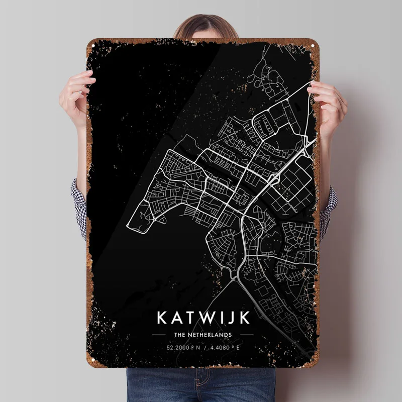 Katwijk Stadtplan Dunkles Post – Retro Gaming At Home Bewertung und Preis