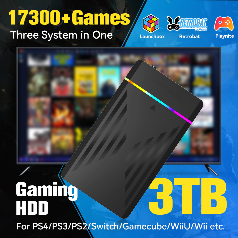3 TB tragbare Gaming-HDD-Launc – Retro Gaming Ps3 Bewertung und Preis